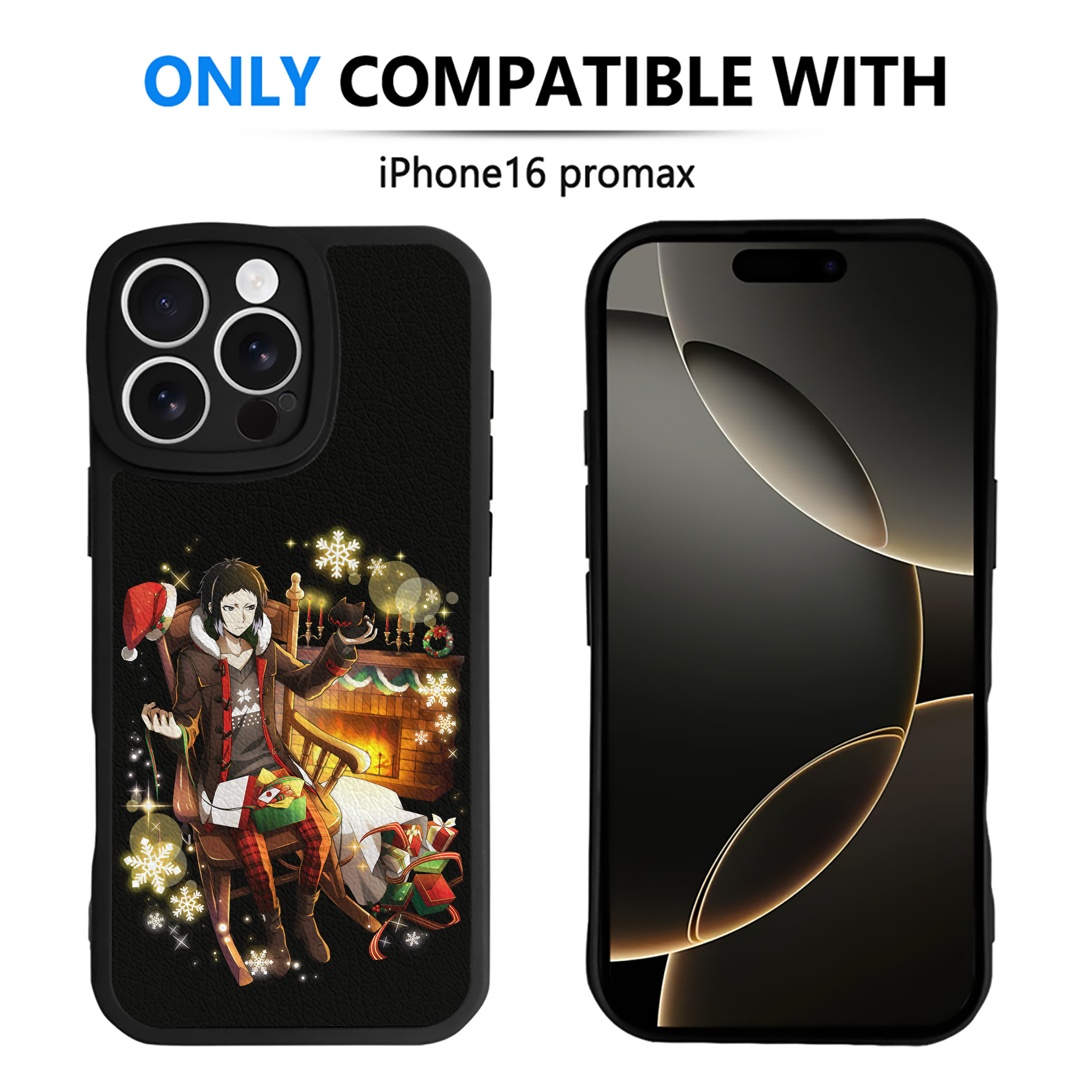 （画像用） 文豪ストレイドッグス Bungo Stray Dogs 【iPhone 16シリーズ対応】シリコンスマホケース（レザー調） 材質：シリコン